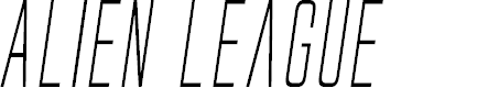 Preview image for Alien League II Condensed Italic