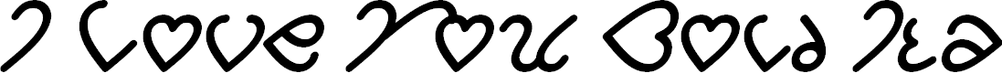 Preview image for I Love You Bold Italic
