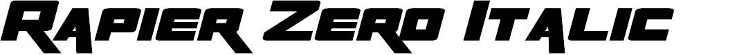Preview image for Rapier Zero Italic