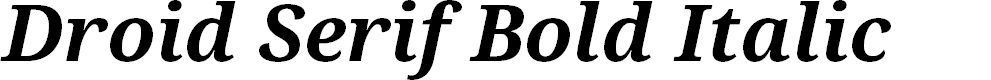 Preview image for Droid Serif Bold Italic