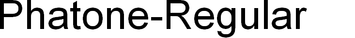 Preview image for Phatone-Regular