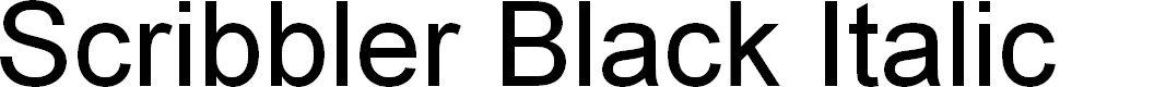 Preview image for Scribbler Black Italic