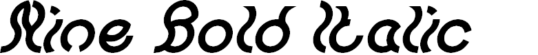 Preview image for Nine Bold Italic