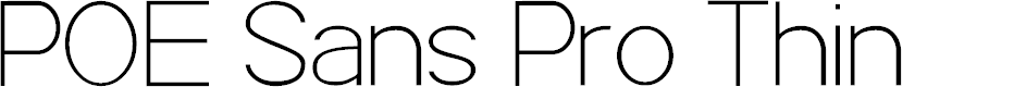 Preview image for POE Sans Pro Thin