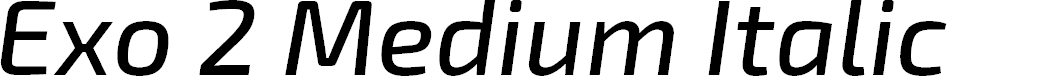 Preview image for Exo 2 Medium Italic
