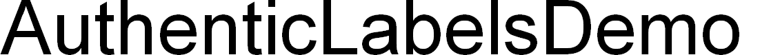 Preview image for AuthenticLabelsDemo