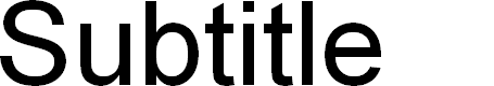 Preview image for Subtitle