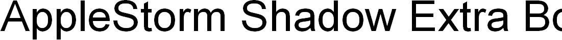 Preview image for AppleStorm Shadow Extra Bold