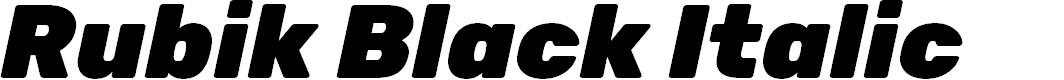 Preview image for Rubik Black Italic