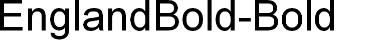 Preview image for EnglandBold-Bold