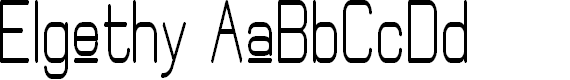 Preview image for Elgethy Upper Bold Condensed