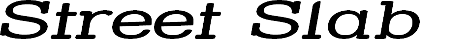 Preview image for Street Slab - Super Wide Italic