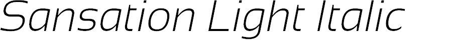 Preview image for Sansation Light Italic