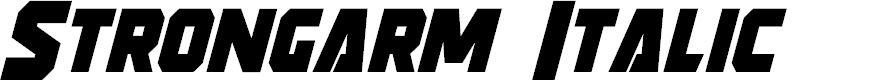 Preview image for Strongarm Italic