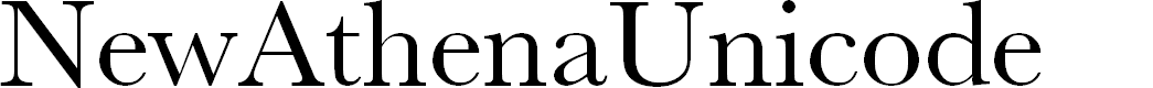 Preview image for NewAthenaUnicode