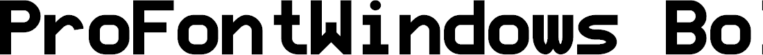 Preview image for ProFontWindows Bold