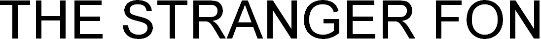 Preview image for THE STRANGER FONT DUO
