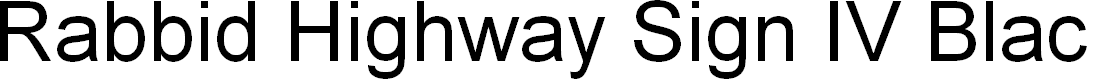 Preview image for Rabbid Highway Sign IV Black Oblique