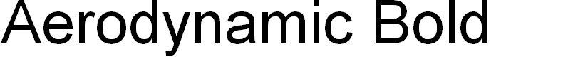 Preview image for Aerodynamic Bold