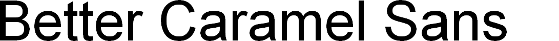 Preview image for Better Caramel Sans
