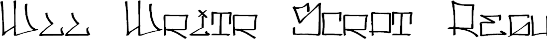 Preview image for Wll Writr Scrpt Regular