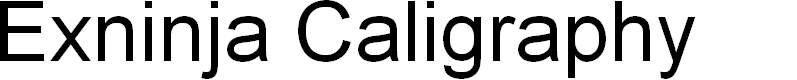 Preview image for Exninja Caligraphy