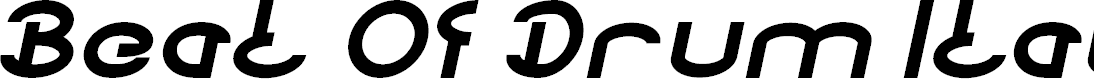 Preview image for Beat Of Drum Italic