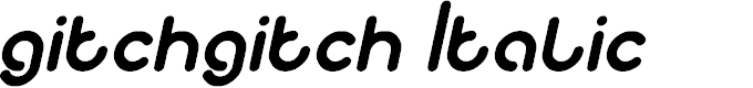 Preview image for gitchgitch Italic