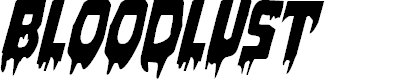 Preview image for Bloodlust Italic
