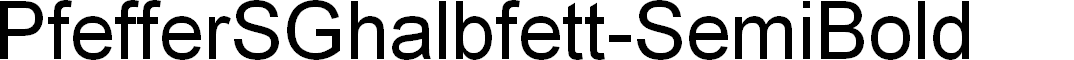 Preview image for PfefferSGhalbfett-SemiBold