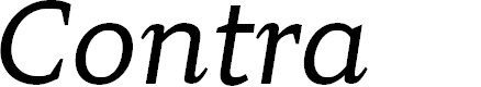 Preview image for Contra Italic