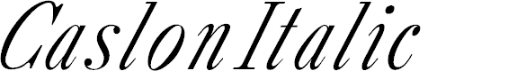 Preview image for CaslonItalic