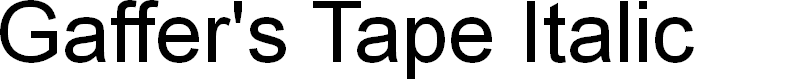 Preview image for Gaffer's Tape Italic