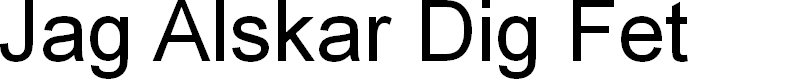 Preview image for Jag Alskar Dig Fet