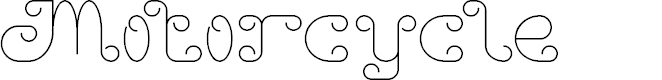 Preview image for Motorcycle Font