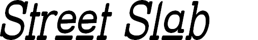 Preview image for Street Slab Upper - Narrow Italic