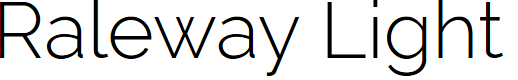 Preview image for Raleway Light