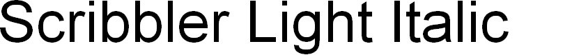 Preview image for Scribbler Light Italic