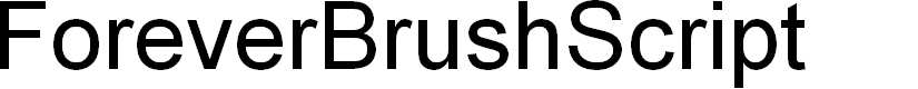 Preview image for ForeverBrushScript