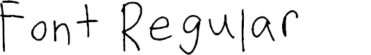 Preview image for Font Regular
