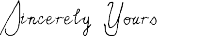 Preview image for Sincerely Yours Regular
