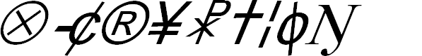 Preview image for X-Cryption Italic
