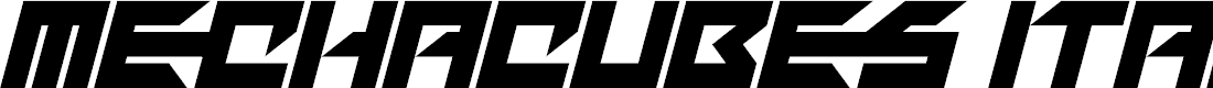 Preview image for Mechacubes Italic