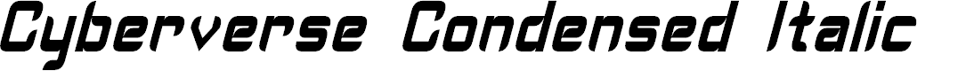 Preview image for Cyberverse Condensed Italic