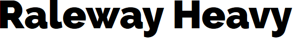 Preview image for Raleway Heavy