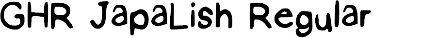 Preview image for GHR JapaLish Regular