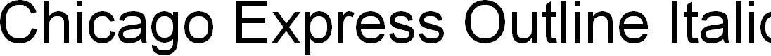 Preview image for Chicago Express Outline Italic