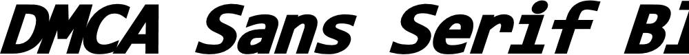 Preview image for DMCA Sans Serif Black Italic