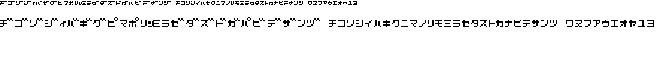 Preview image for D3 Littlebitmapism Katakana