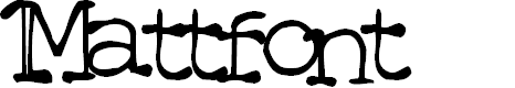 Preview image for Mattfont Squished Black